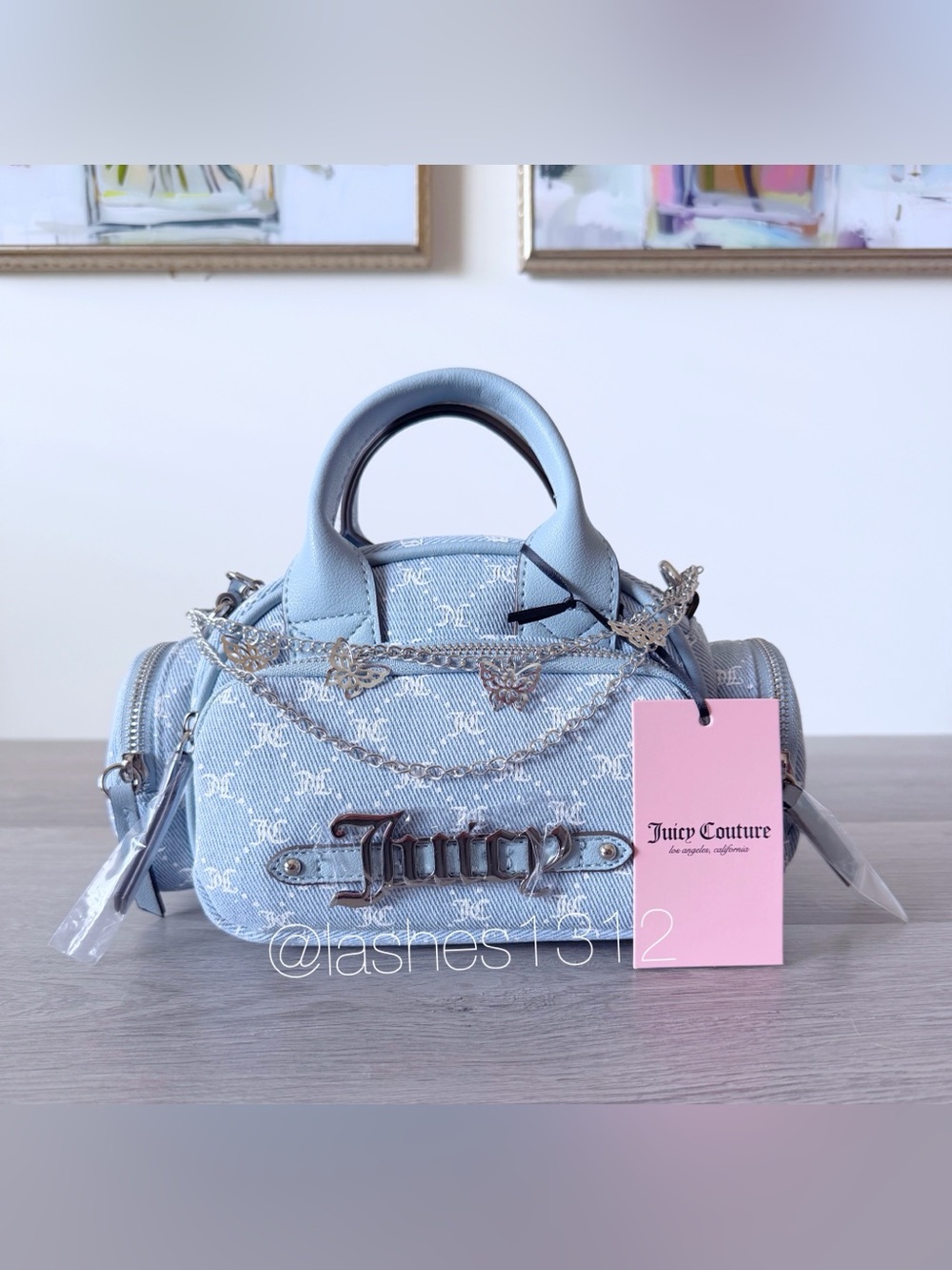 JUICY COUTURE Bag Shopaholic Crossbody - Blue Denim